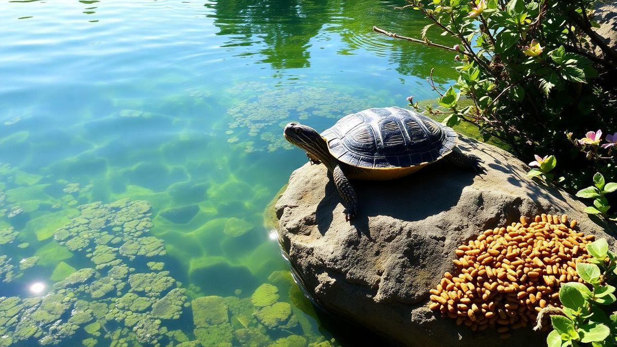 dieta-balanceada-para-tartarugas-aquaticas-alimentos-naturais-e-industriais